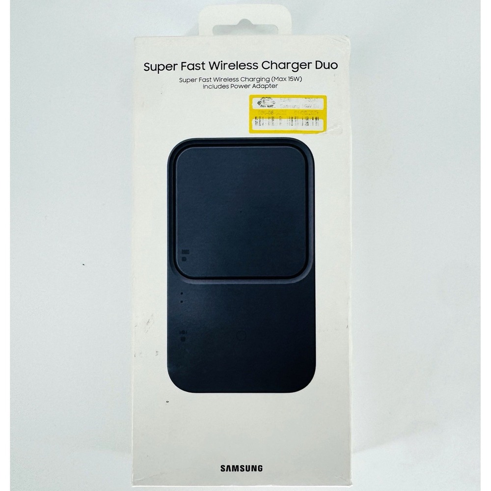 Samsung Super Fast Wireless Charger Duo 15W Qi Pad Black EP-P5400TBEGUS